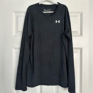 Under Armour boys black camo performance long sleeve T-shirt XL